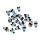 10PCS 7 x 7mm PCB Tact Tactile Push Button Switch Self Lock 6 Pin DIP Ew