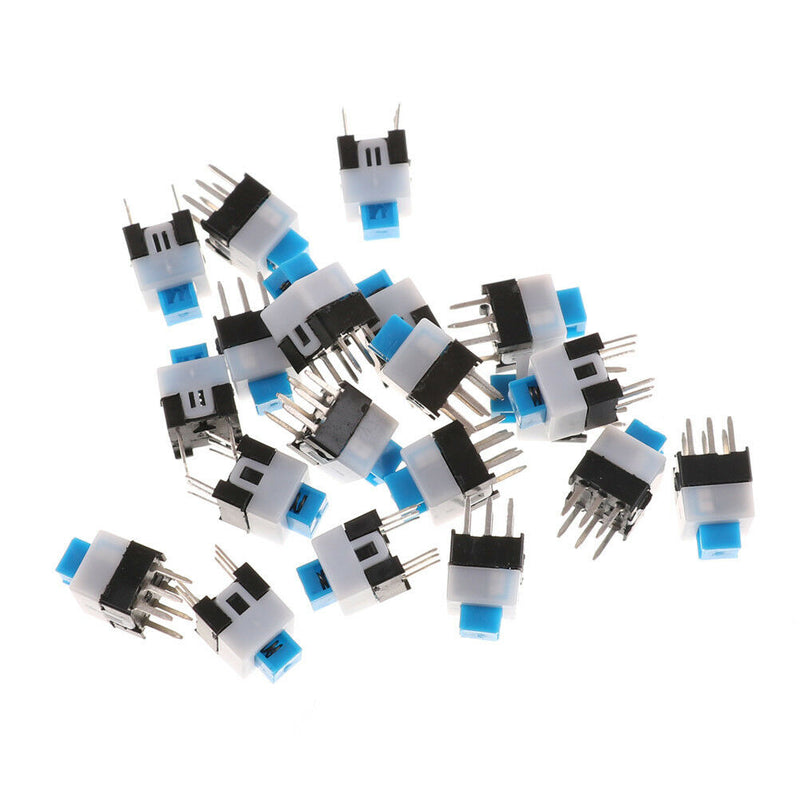 10PCS 7 x 7mm PCB Tact Tactile Push Button Switch Self Lock 6 Pin DIP Ew