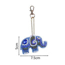 5 Elephant DIY Point Diamond Keychain 5D Diamond Rhinestone Keychain Bag New vmh