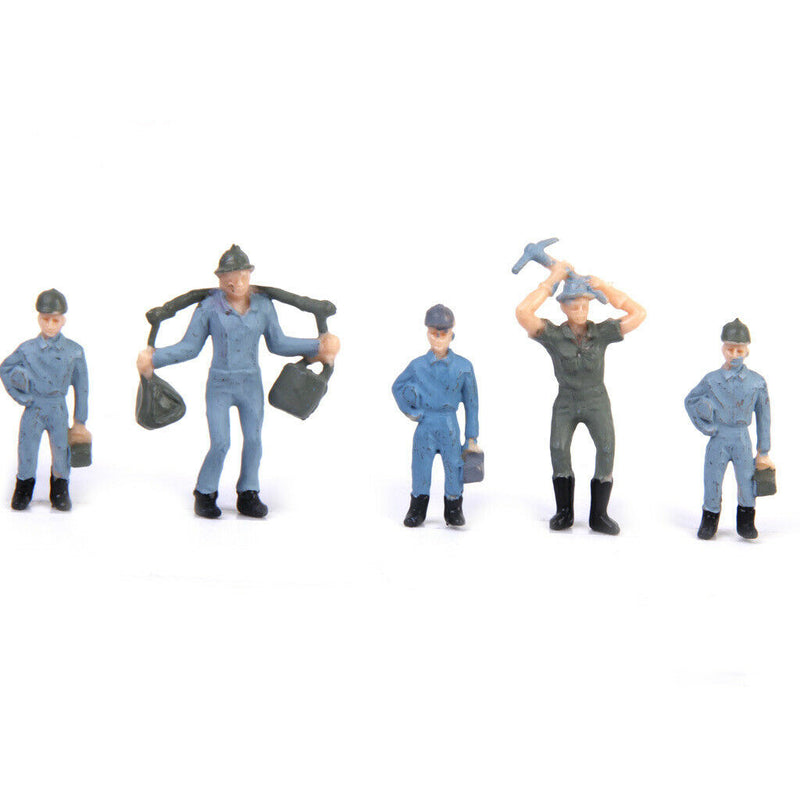 Railway Construction Workers Figures 1:42 Scale Railroad Worker People