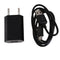 2IN1 USB Charging Cable Power Adapter EU Plug for Android Mobile Phones