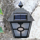 Retro Hex LED Solar Wall Lamp Falme Pane IP65 for Outdoor Fence Stair Light