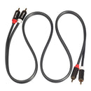 Rexlis 2 Rca to 2 Rca Male to Male Hifi Audio Cable Ofc Av Speaker Wire for