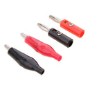 40Pcs Car Battery Alligator Clip Clamp And Stackable Banana Plug Connectors