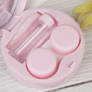 Mini Travel Contact Lens Case Box Container Holder Eye Care Kit Set With Mirror-