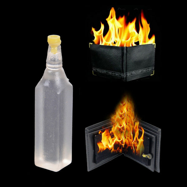 5ml Magic Trick Flame Fire Wallet Oil Magician Stage Perform Street Prop Show W~