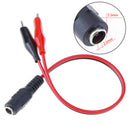 1Pc Alligator Clip 12V Power Cable Crocodile Wire DC Voltage Connector To Fe Kw
