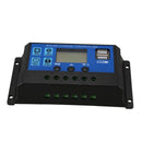 10A 12V 24V Auto work PWM Solar Charge Controller with LCD Dual USB 5V Outp