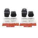 2 Sets 16 Pin Car Auto Motorcycle Waterproof Electrical Wire Connector Plug+Seal