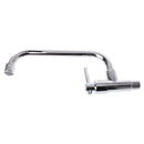 Kitchen Basin Faucet Wall Mounted Single Cold Water Tap Crosswise Chrome Plated