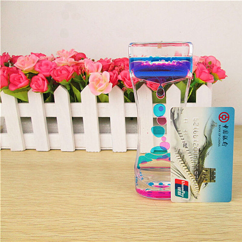 Liquid Floating Timer Desktop Motion Visual  Comfort Spiral Timer Oil Dro S2I5