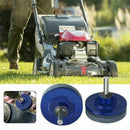 3pcs Mower Blade Drill Lawnmower Lawn Mower Sharpener For Grinding Power Drill