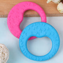Pet cat dog puppy rubber dental teeth chew circle play training fetch fun toysQ9