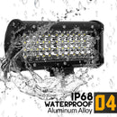 7 Inch 144W 48Led Work Light Bar Spot Beam Driving Fog Lamp Off-Road Tracto