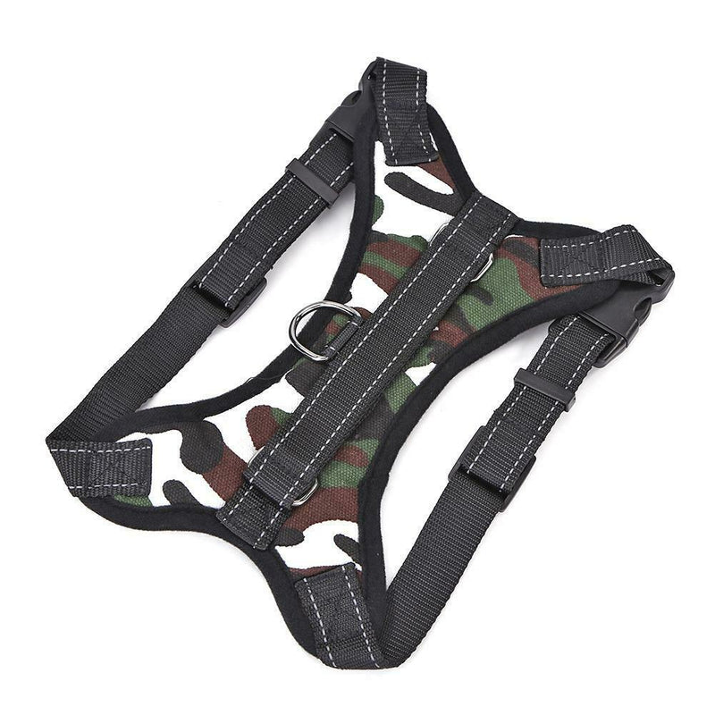 Adjustable Nylon Dogs Harness Vest Puppy Chest Strap Pet Supply (White)L A