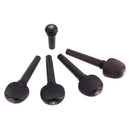 Tailpiece for Full Size Violin (4/4 size), 4 String Adjuster Tuning Peg,