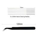 23Pcs Nozzle Cleaning Kit 0.4Mm Mk8 Nozzle 0.35Mm Cleaning Needle Tweezers