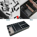 98 Grids Battery Storage Organizer Holder with Tester-Battery Rack Case Box NDO