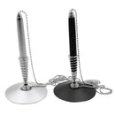 Counter Pen with Chain, Spring Security Desk Pen for Office Bank (2 Pack) D2Z8