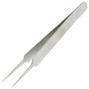 Micro Pointy Tip Polished Stainless Steel Straight Tweezers 11cm I1P9