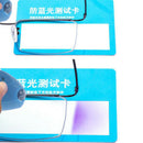 5pcs Mini UV Keychain LED Key Ring Flash Flashlight Torch Anti Blue Light Lam@