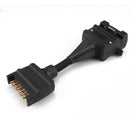 Car Trailer Australian Adapter Light Connector 12 Pin Flat Female Socket to 7Pin