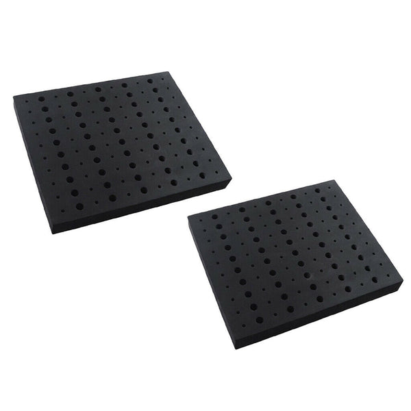 2Pack Router Bits Storage Tray 11x13 Inches for 110 Bits 60x 1/4" + 50x 1/2"