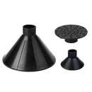 Dual Funnel Car Window Windshield Magical Ice Scraper Snow Remover (Black)