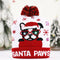Colorful LED Light Christmas Hat Snowman Luminous Knitted Cap Beanie (D) A#S