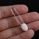 10pcs Single Head Eye Shadow Brush Transparent Rod Eyeliner Brush stick toolsJ3C
