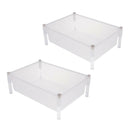 2 Pieces Detachable And Stackable Turtle Tank, Creative Design, Made Of High