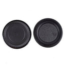 New 2pcs/set Plastic Rear Lens and Body Cap or Cover for Pentax K PK Camera
