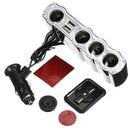 4 Way Socket Auto Car Cigarette Lighter Splitter 2 USB Port Plug Adapter Ch