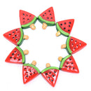 20Pcs Red Watermelon Decoration Crafts Beads Flatback Cabochon DIY Accessor BX