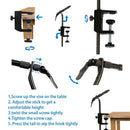 1Pcs Matte Black Iron Rotary C-Clamp Fly Tying Vise Fly Tying Fishing Begin