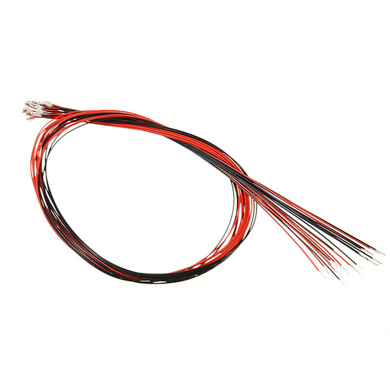 10pcs T0603WM Pre-soldered Micro Litz Wired Leads Red SMD Led 200mm Length