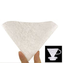 50Pcs/set Coffee Maker Wood Pulp Replacement Filters Cones Count Natural vcx