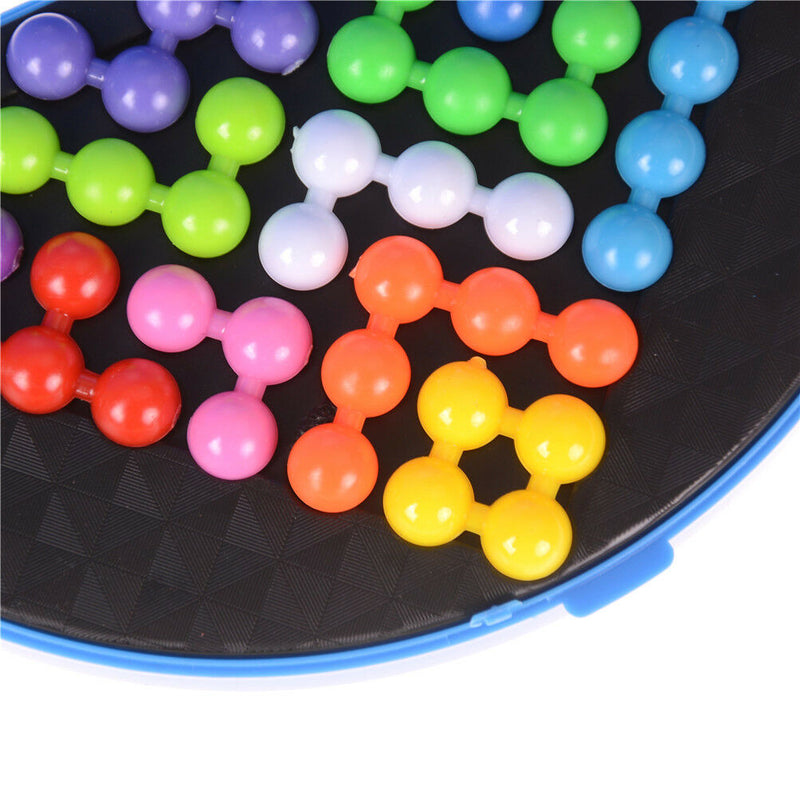 Classic Beads Puzzle Pyramid Plate IQ Mind Game Brain Teaser Educational Toys M&