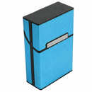 Blue Pocket Aluminum Metal Cigarette Storage Cigar Tobacco Holders Case Box I8R3