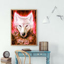 5D DIY Full Drill Diamond Painting Wolf Embroidery Mosaic Craft Kit Decor