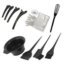 13x Professional Hair Coloring DIY Styling Tools Dye Cape Bowl Hair Clips