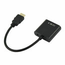 Fasdga HDMI to VGA converter adapter + 3.5 mm audio jack full HD 1080P blackV6U4