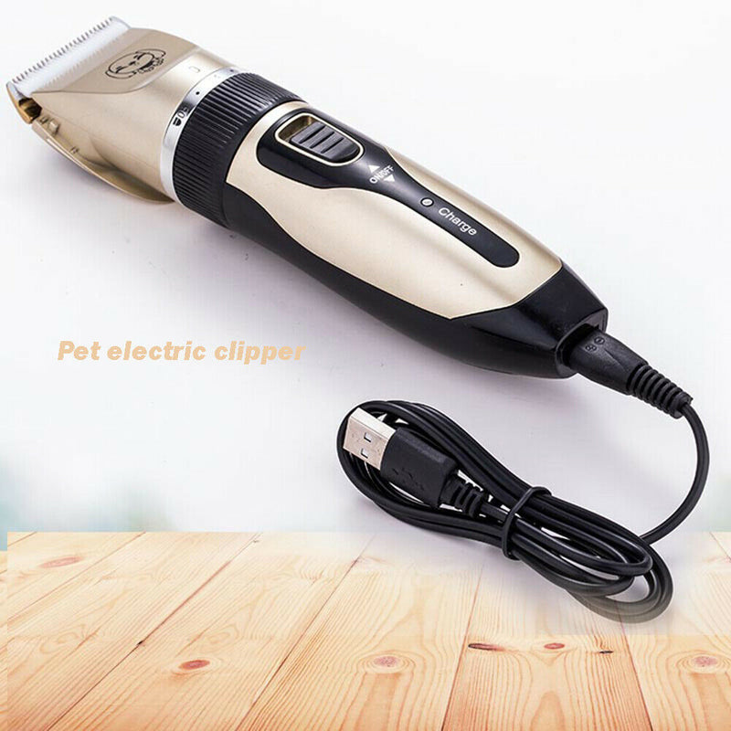 USB Rechargeable Pet Hair Clipper Cat Dog Hair Trimmer Grooming Shaver Set