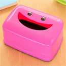 4X(Paper Rack Elegant Cute Smiling Face Home Rectangle Shaped Tissue Box CoP7H1)