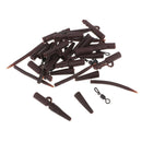 40pcs Safety Lead Clips Carp Sleeves Quick Change Swivels Fishing Accessories