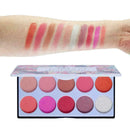 POPFEEL10 Farben Matte Blush Palette V2H2 U5P2