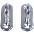 4pcs 5mm 304 Stainless Steel Oblong Pad Eye Plate Staple Ring Hook E3Q3