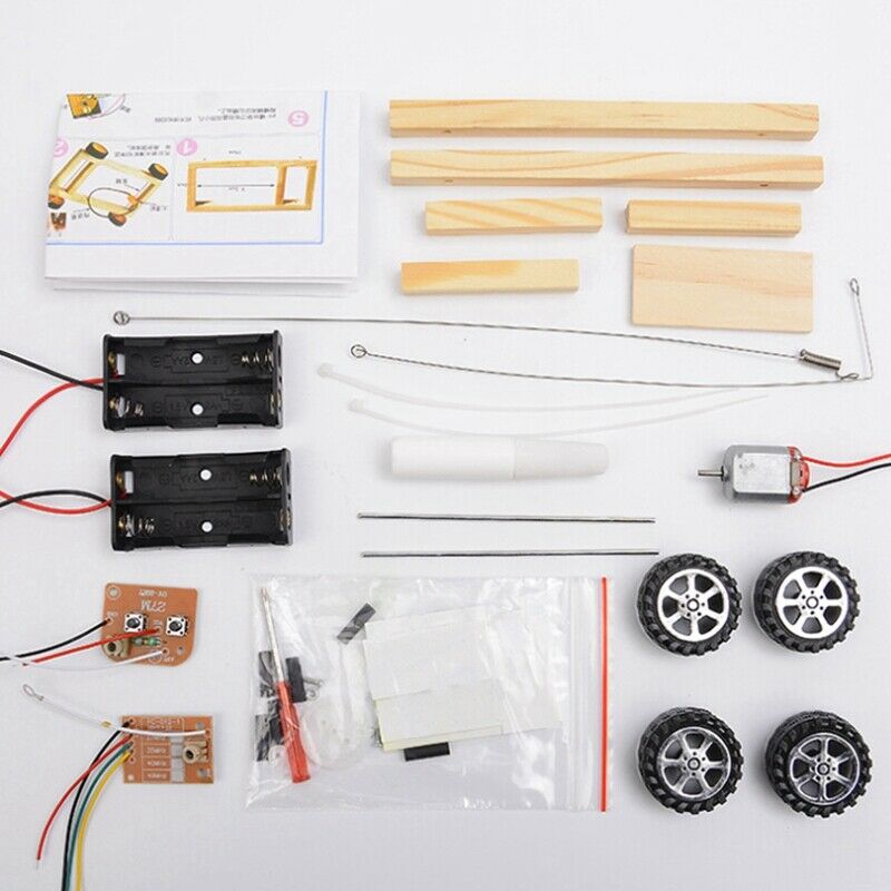 Details About Kid Handicraft Diy Electric Remote Control Car Assembled Mode R6I7
