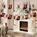 Merry Christmas Banners Paper Hanging Flags Sock Xmas Tree Bunting Garland