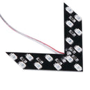 1pc LED Arrow Panels Cars Truck Rear Mirror Turn Signal Indicator(Yellow)